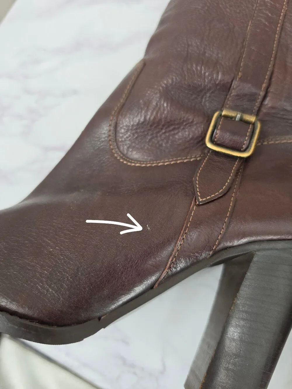 J. Crew Women's Tall Brown Italian Leather Heeled Boots